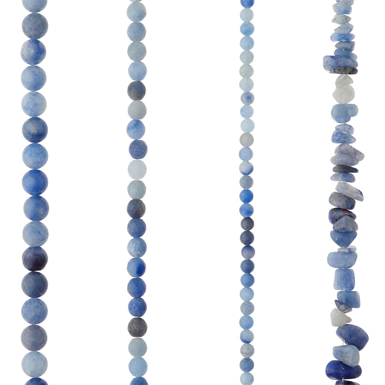 Paquet économique de perles en aventurine bleu foncé de Bead Landing